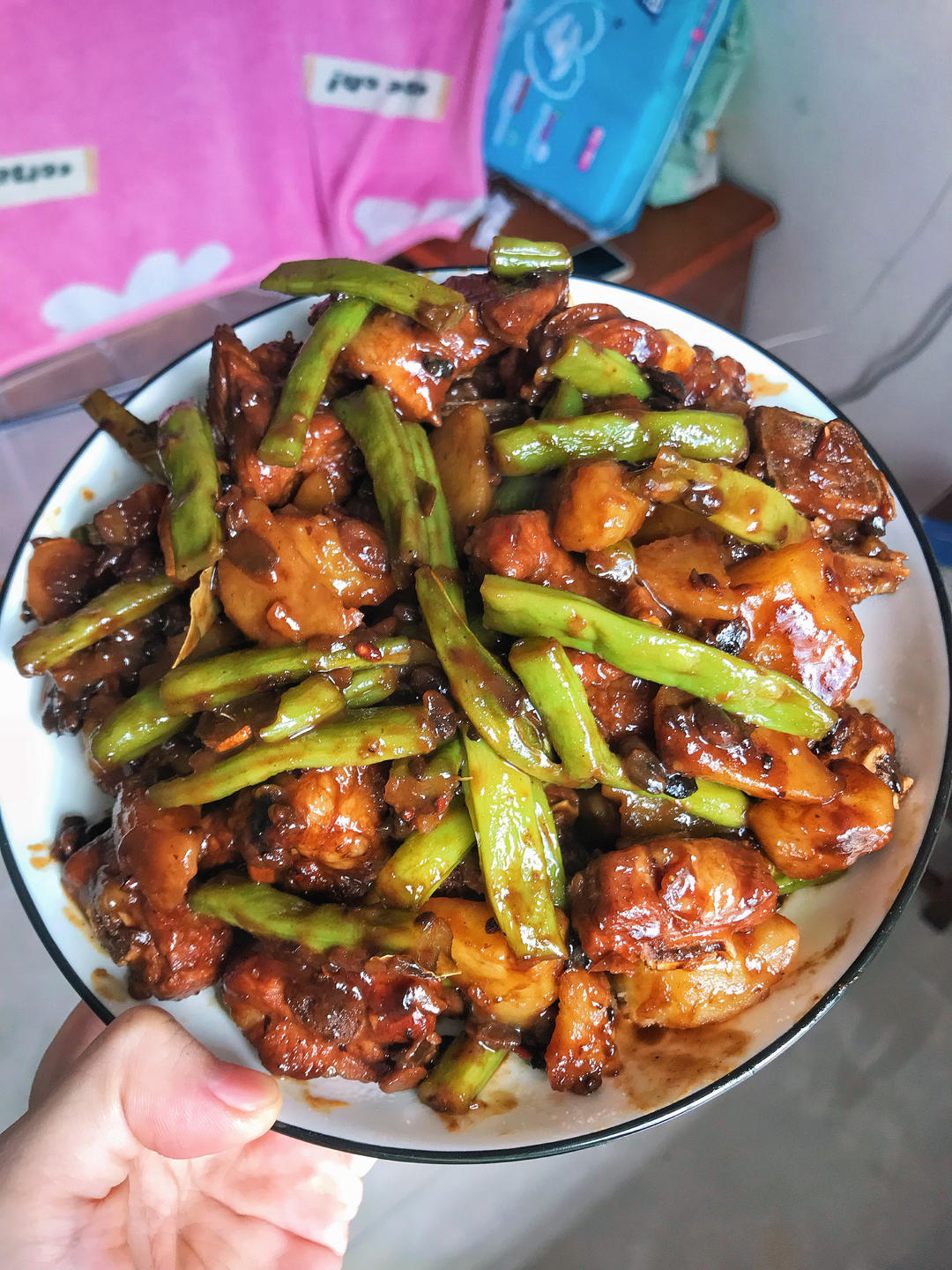 硬菜代表--排骨炖豆角土豆（豆角焖面胚子）