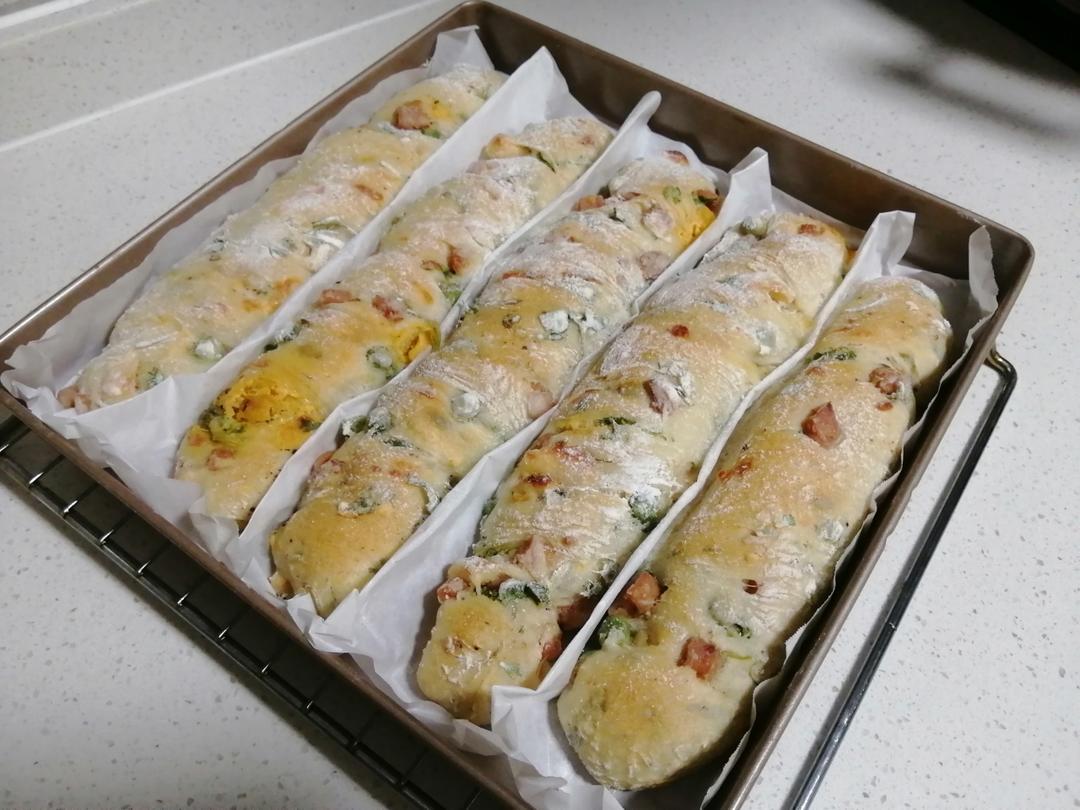 免揉面配方，无糖低油版恰巴塔扭扭棒，外酥里软，韧劲十足