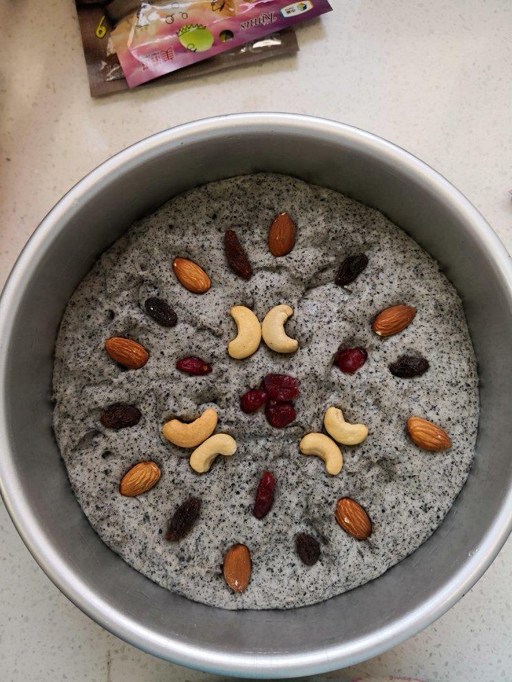 奶香黑芝麻发糕