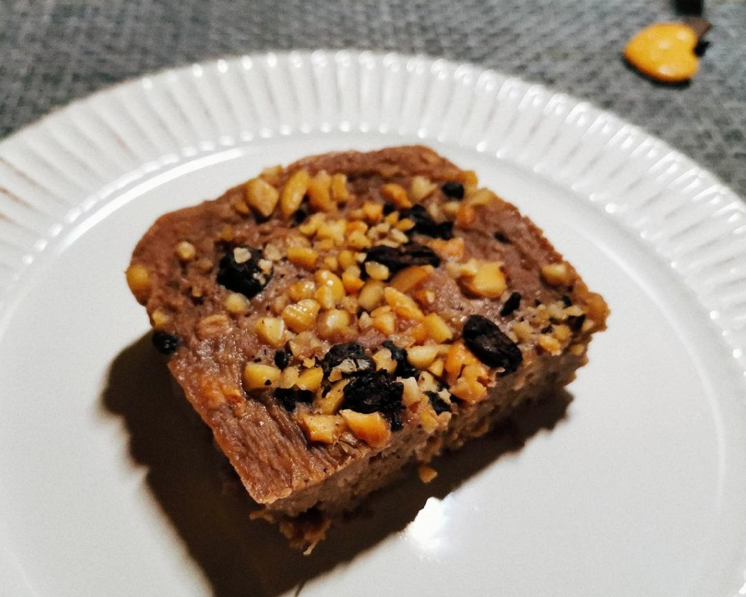 阿华田香蕉燕麦布朗尼：无油低卡快手的微波炉版本的做法