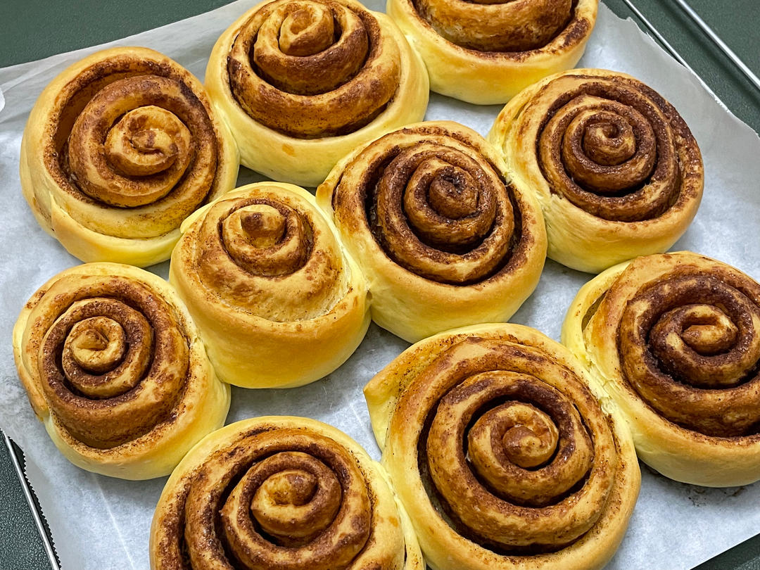 最正宗的美式肉桂卷（不用出膜）