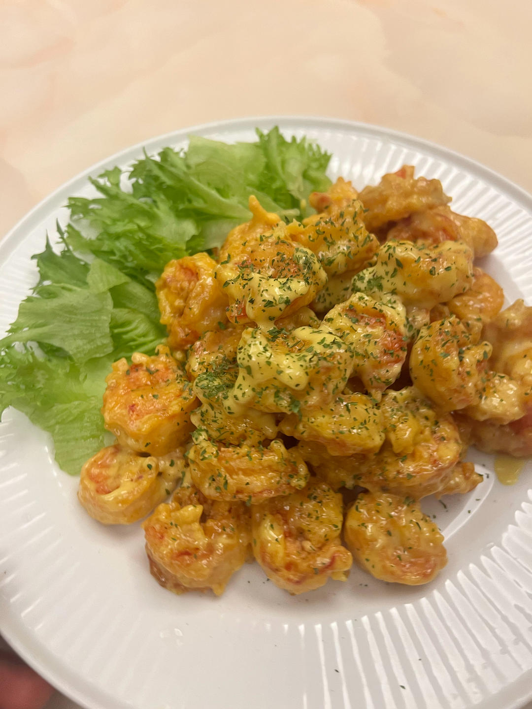 柏悦平替版芥末虾球