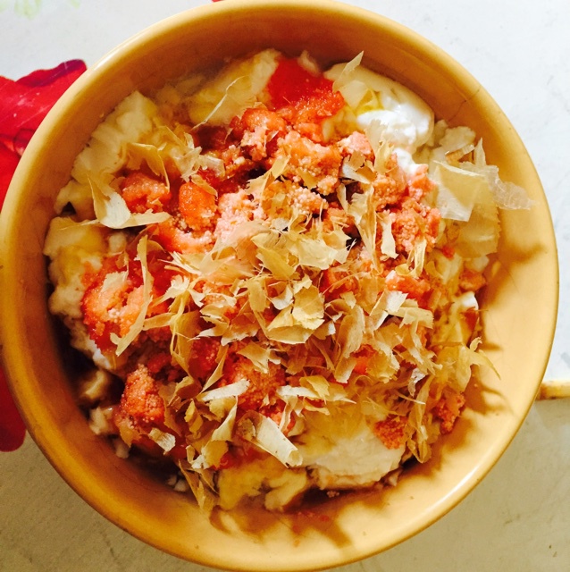 花的懒人料理之明太子豆腐丼
