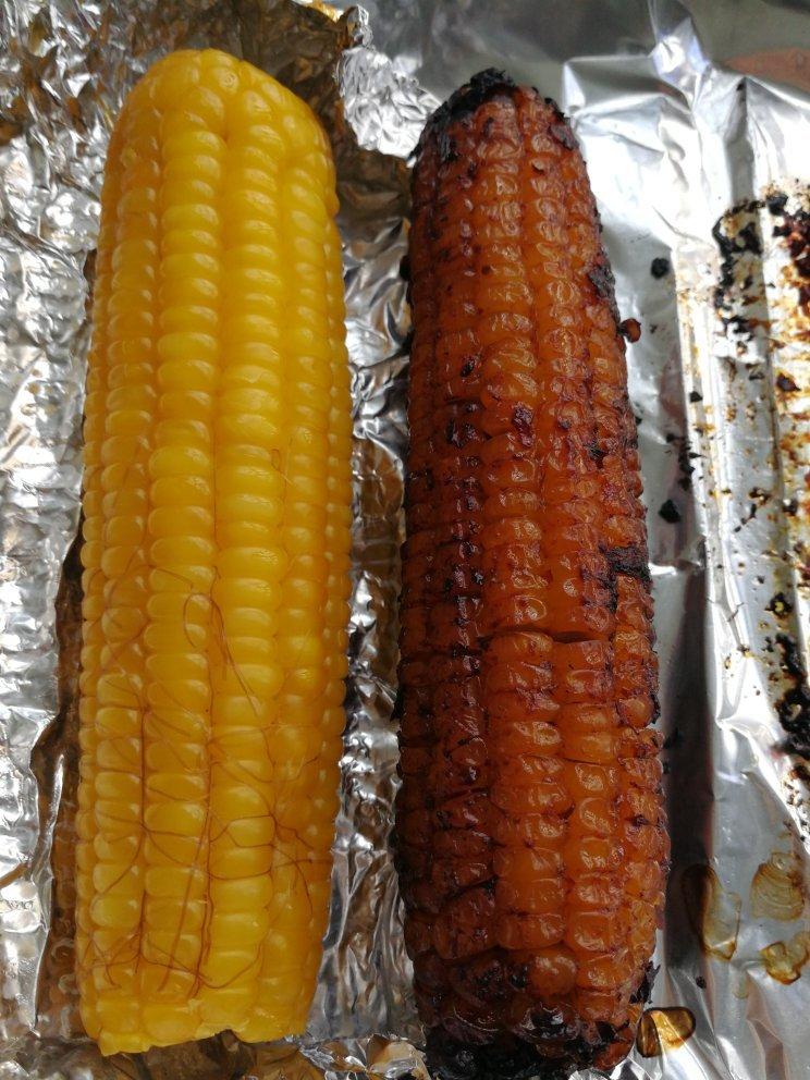 樱子梦蝶做的家庭烤箱烤玉米