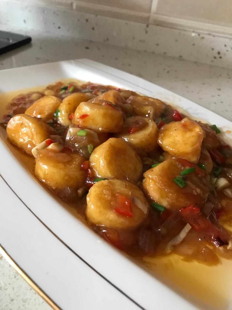 阿佳下厨做的脆皮日本豆腐