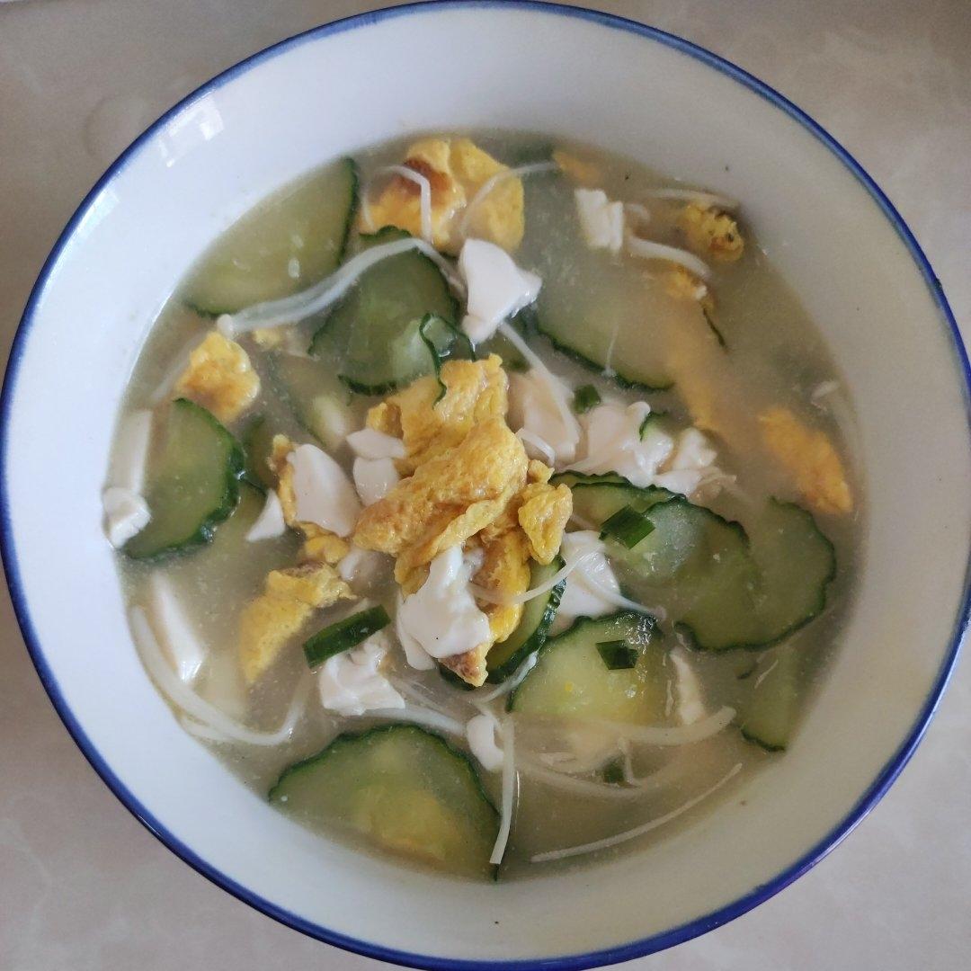 减脂黄瓜豆腐汤（转）
