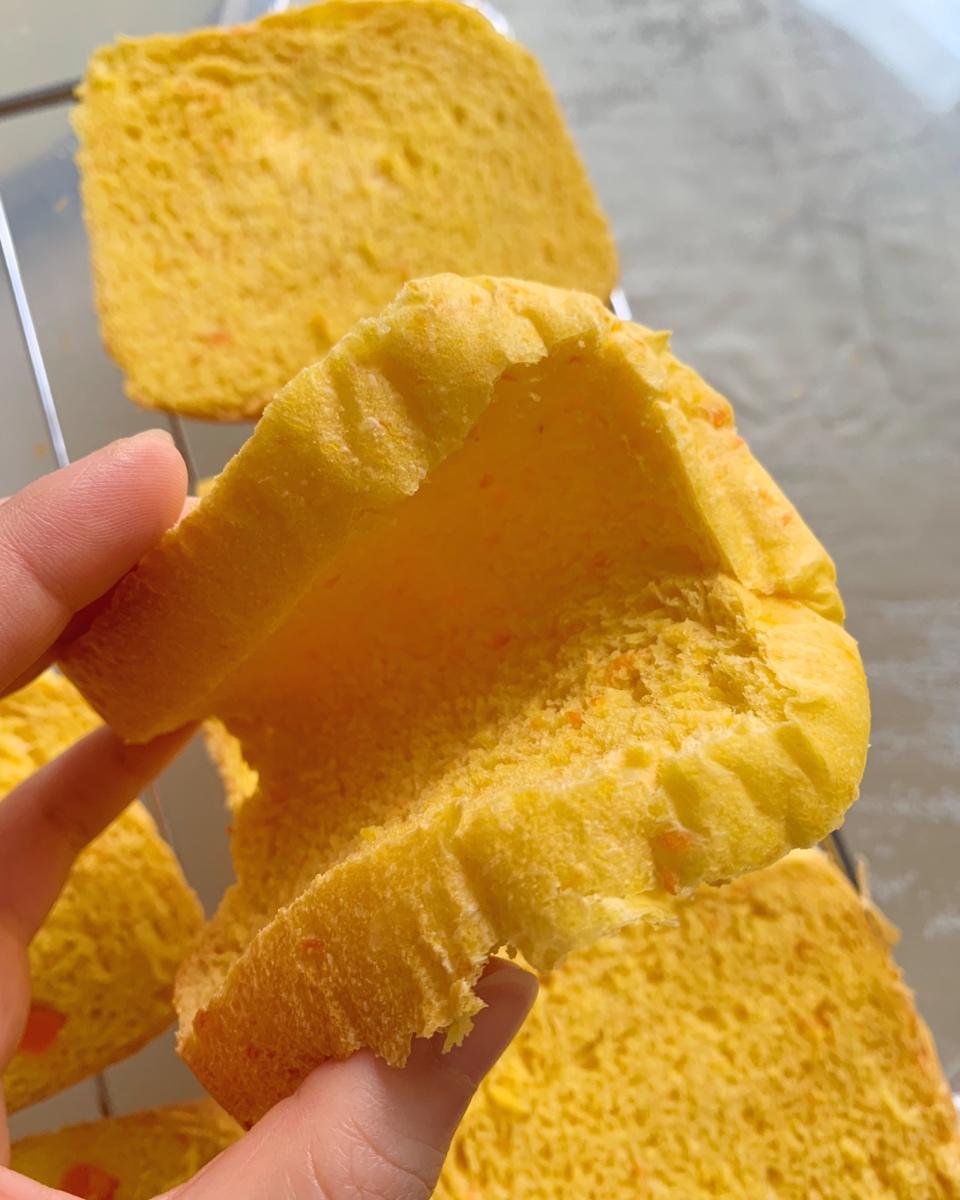 胡萝卜吐司（面包机 无糖低油）