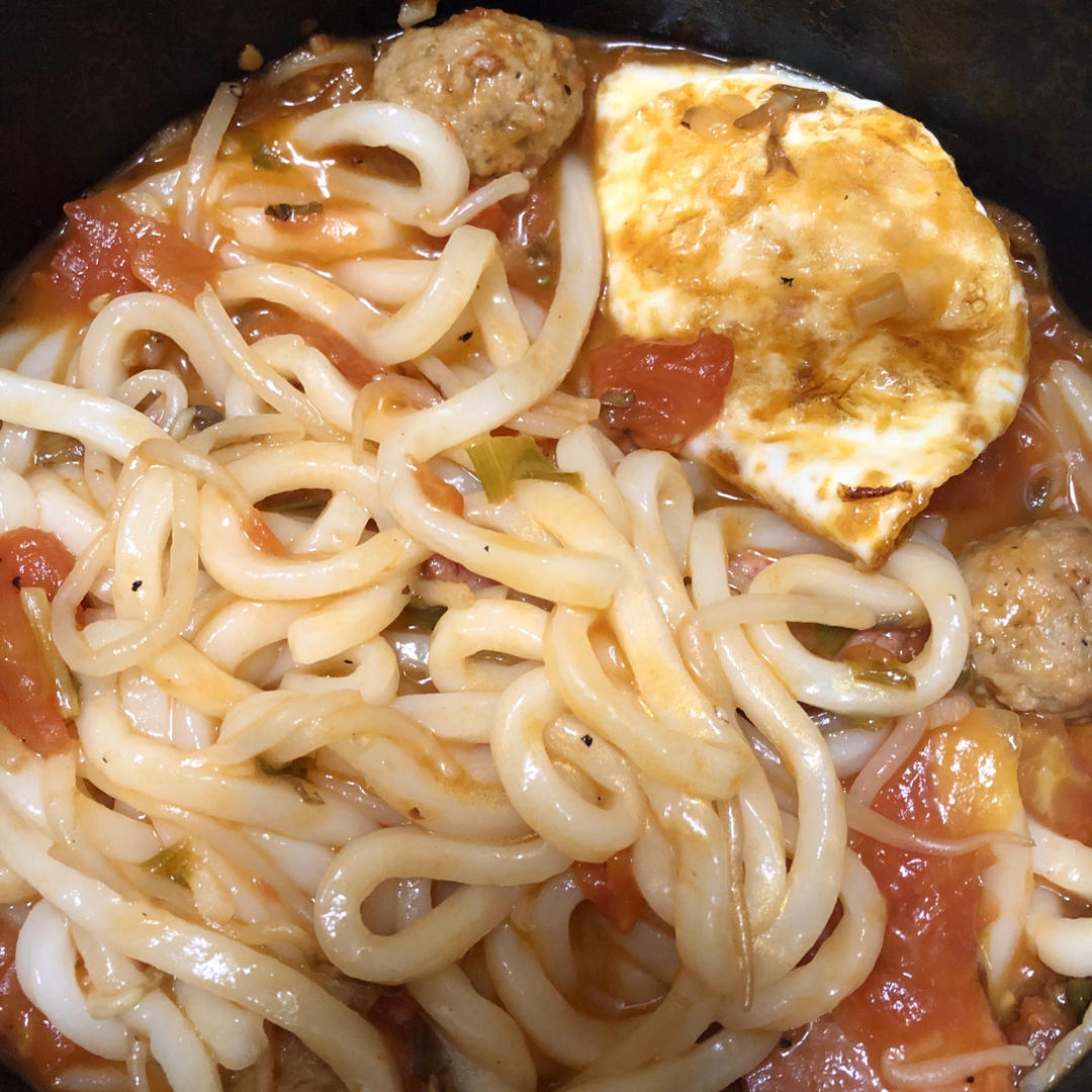 番茄肥牛热拌乌冬「厨娘物语」