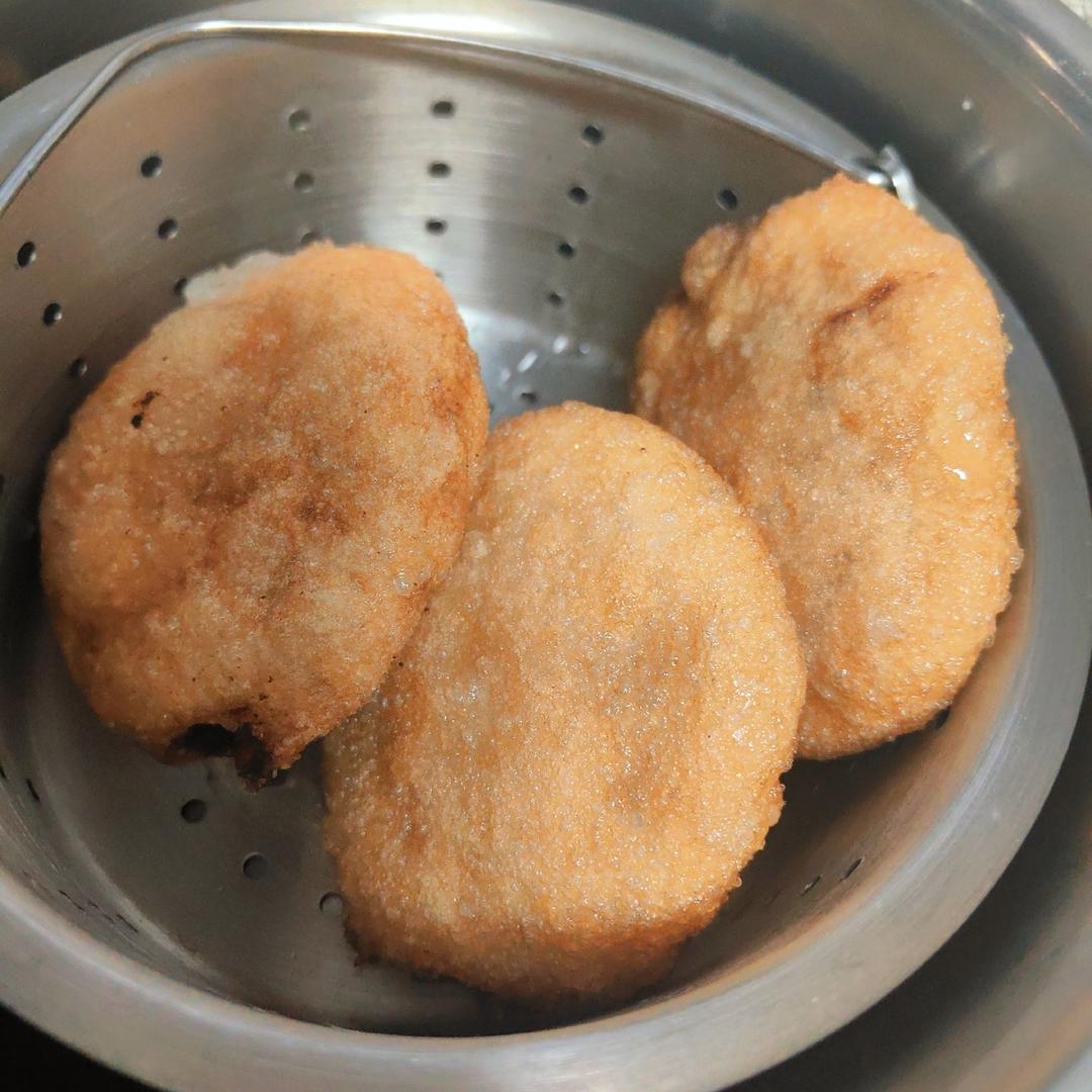 东北油炸糕（糯米粉豆沙馅儿）不翻车很简单