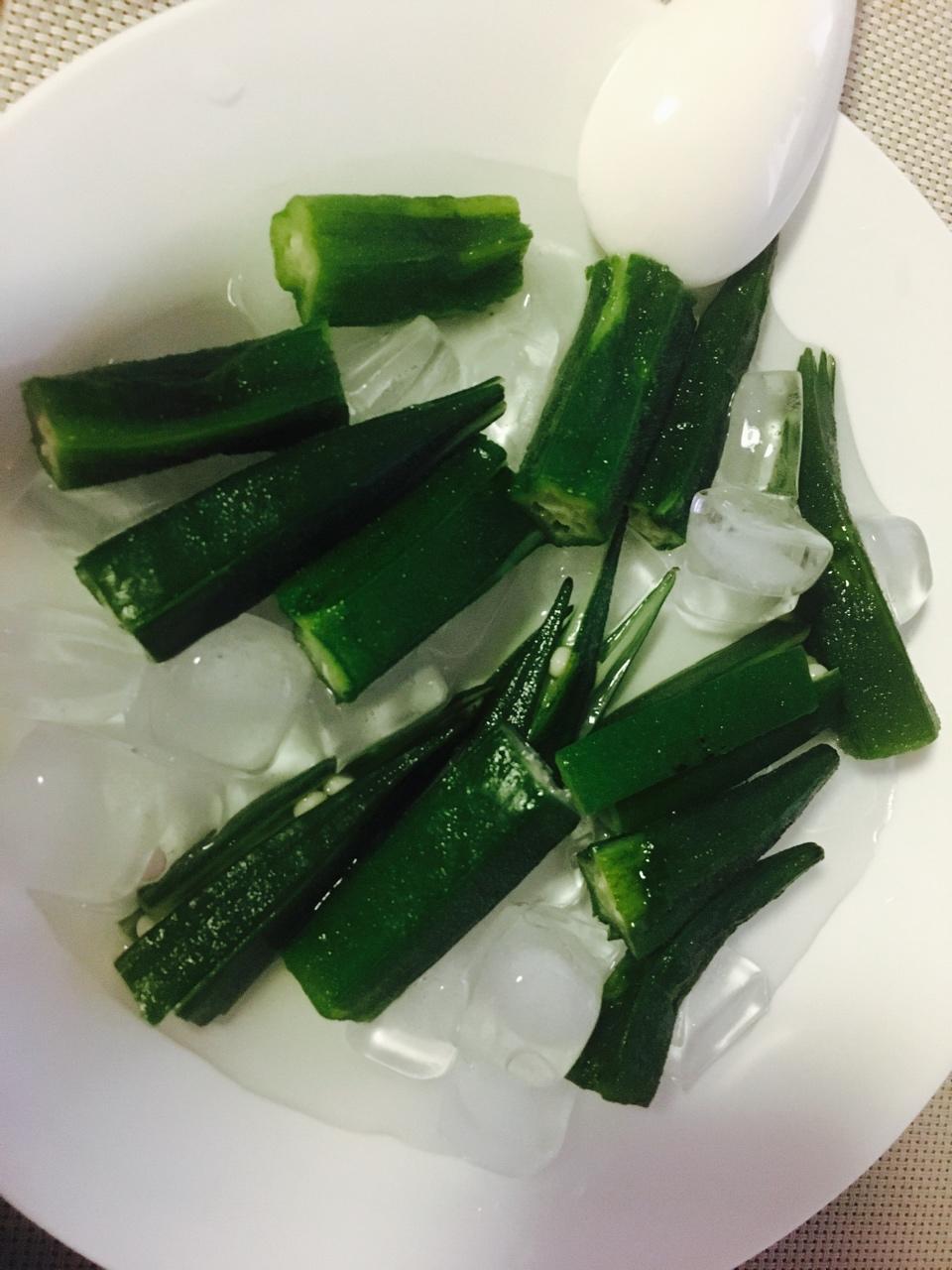 凉拌菜之爽口黄秋葵