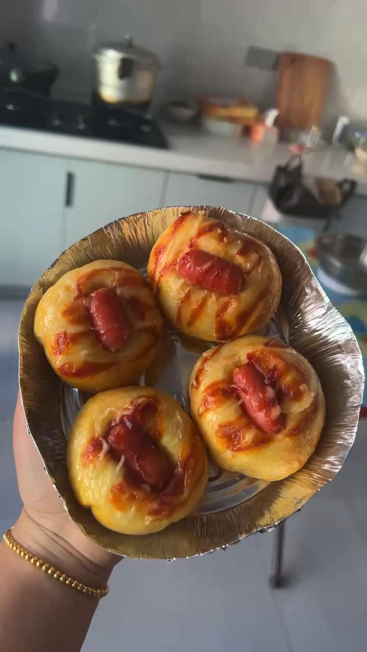 肠仔包！家庭！空气炸锅！简单版！