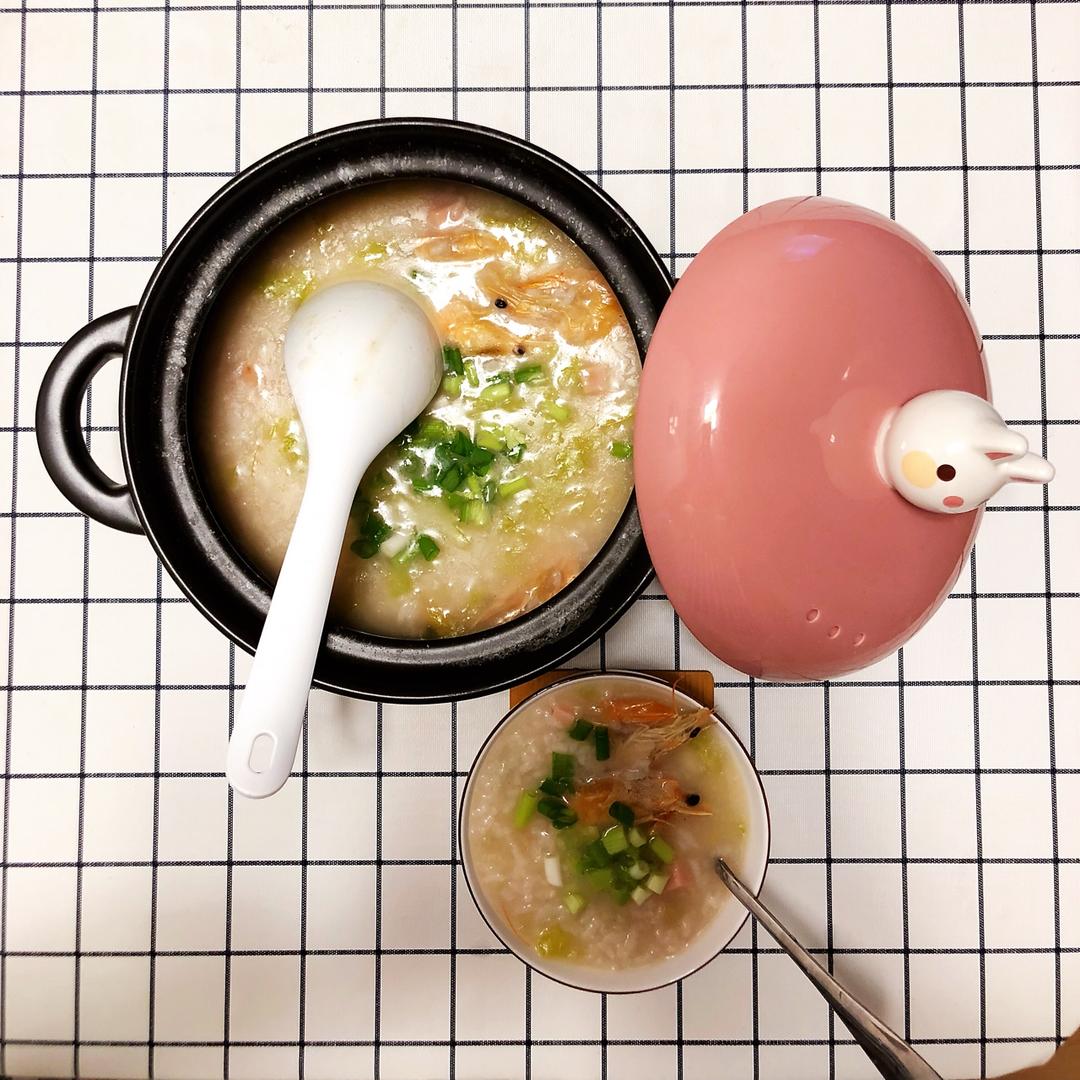 鲜虾砂锅粥