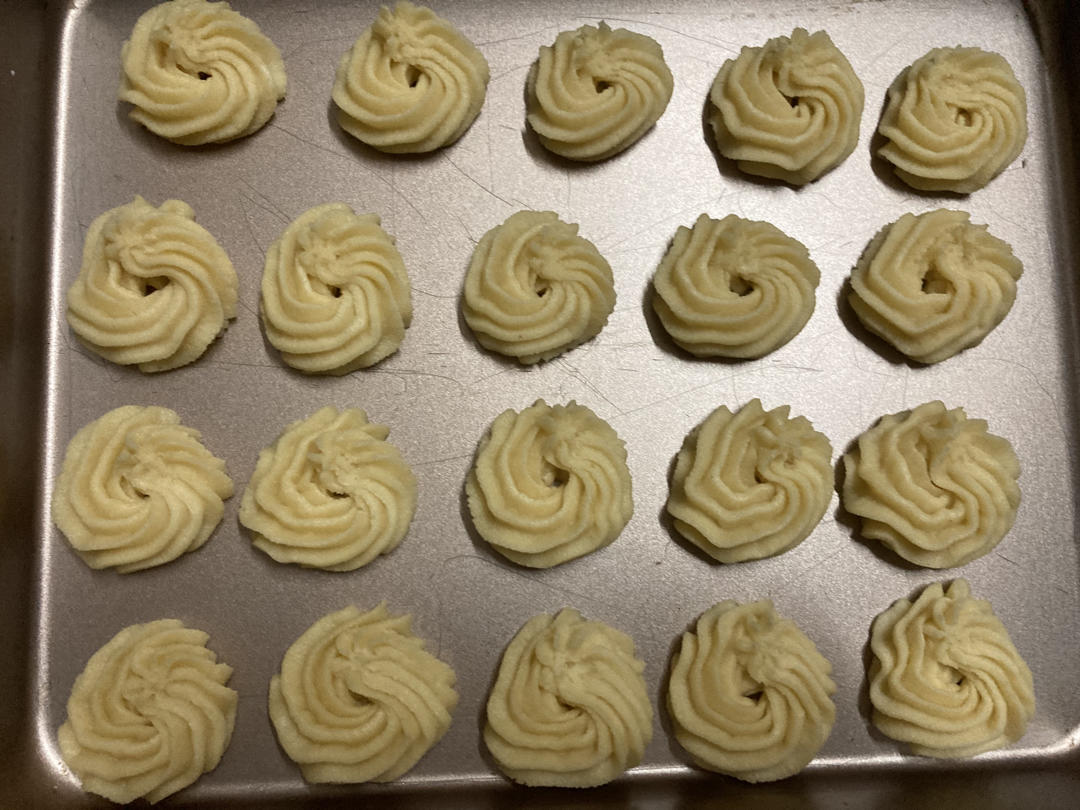 零失败花纹超级立体的黄油曲奇