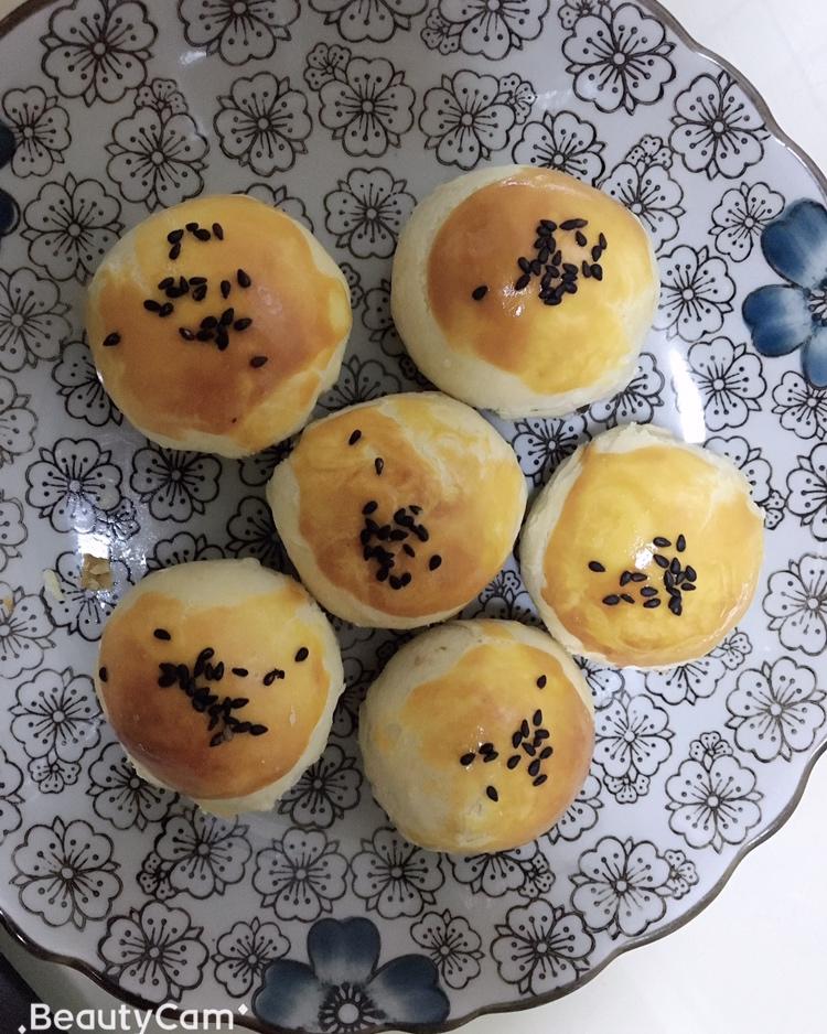 苏掉渣的红豆酥 紫薯酥 植物油版