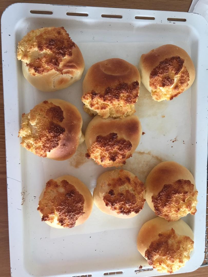 椰蓉酱面包（一次发酵，手残党福音）