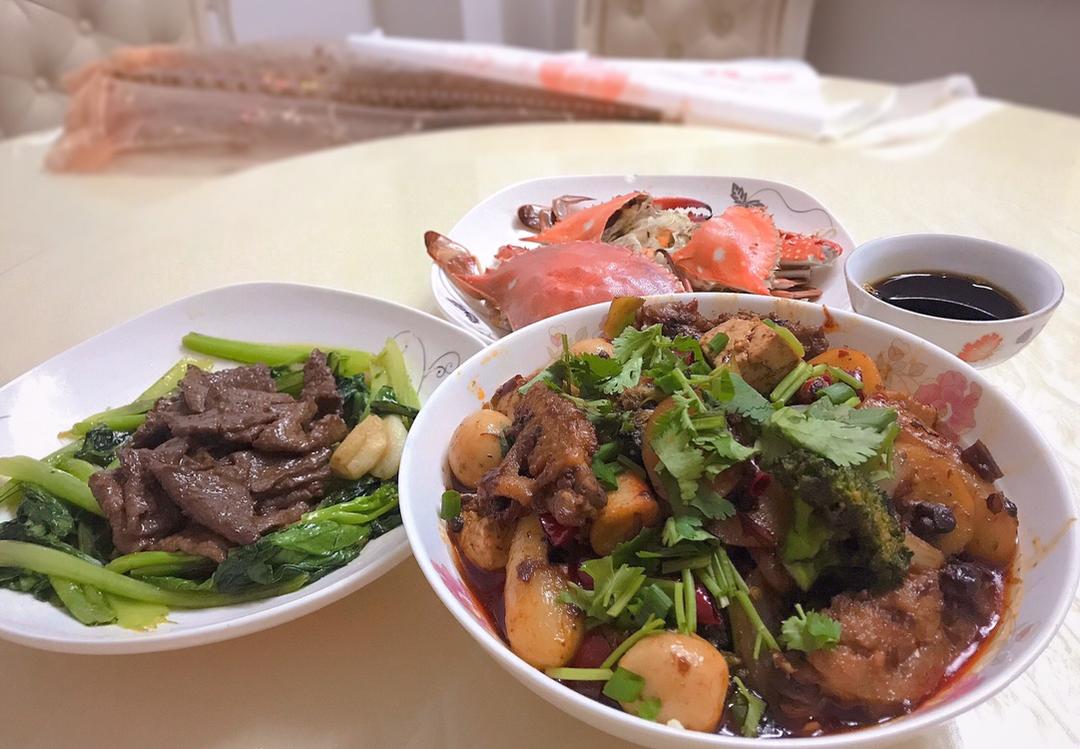 沙茶牛肉炒芥兰