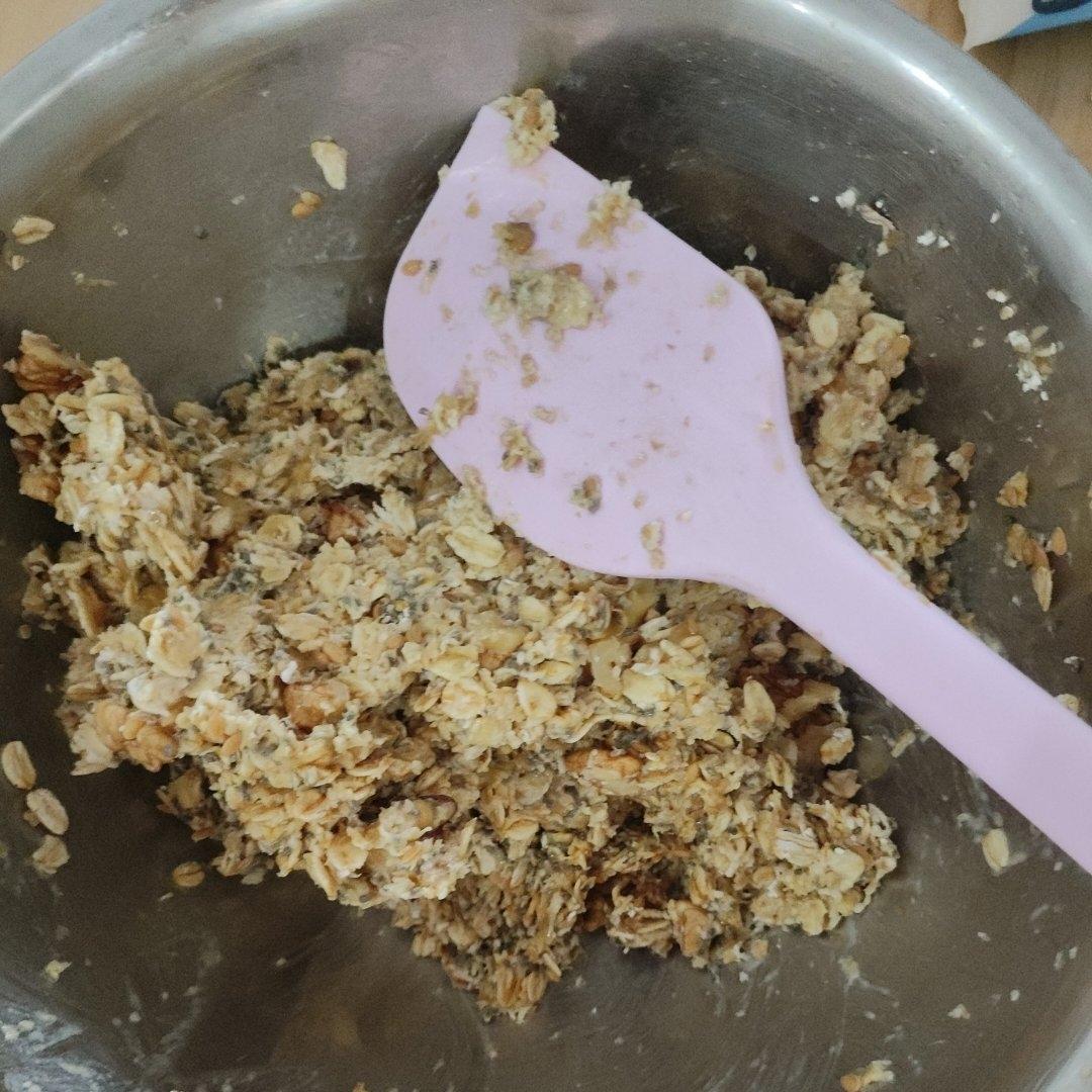 无糖无油香蕉坚果燕麦能量棒（减脂增肌健康小零食，健身减肥好伴侣）