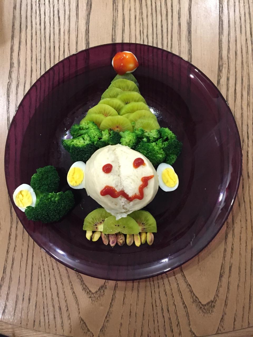 小丑趣味早餐