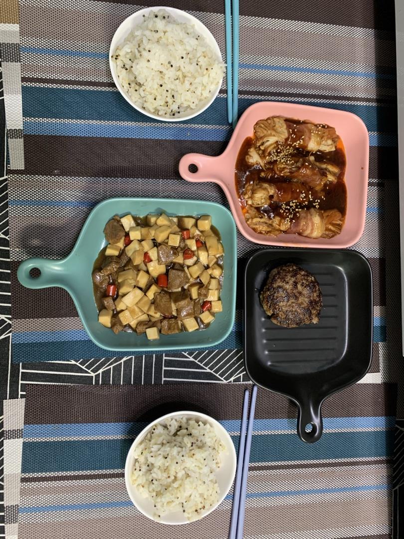 家常菜~杏鲍菇烧牛肉粒