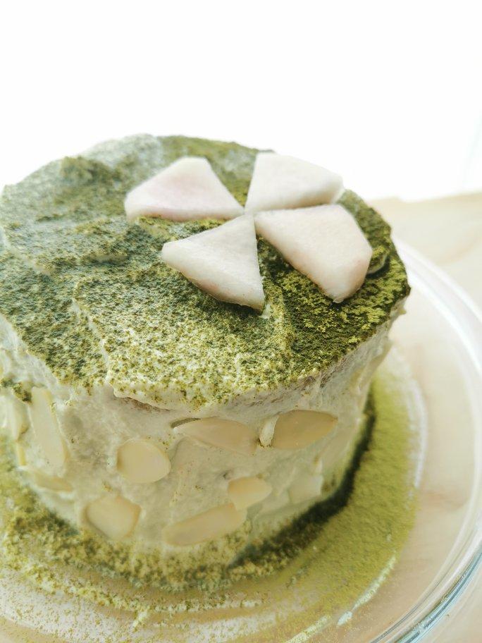 抹茶戚风蛋糕六寸
