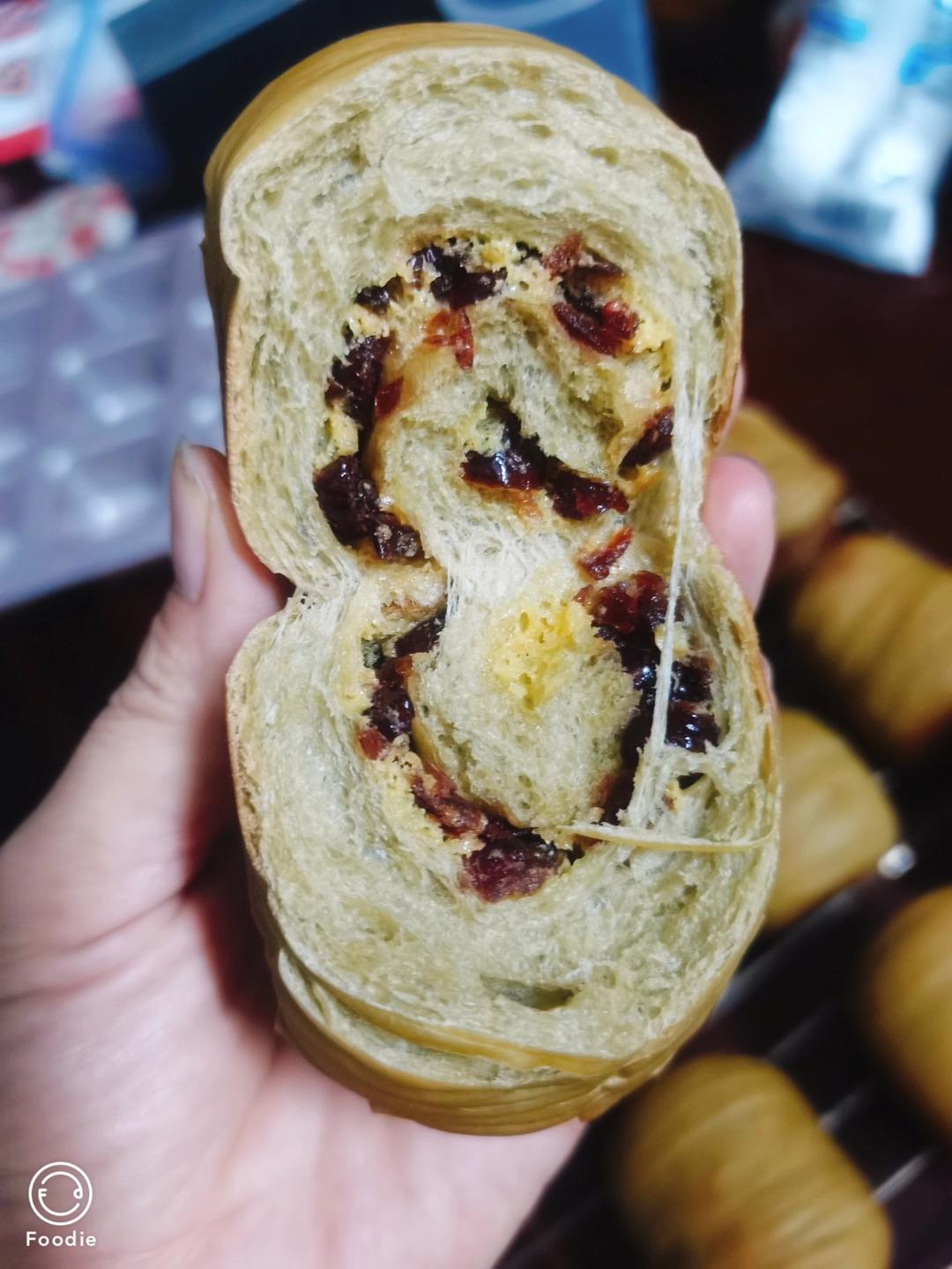 抹茶蔓越莓奶酥小吐司🍞春日里的一抹绿🌱