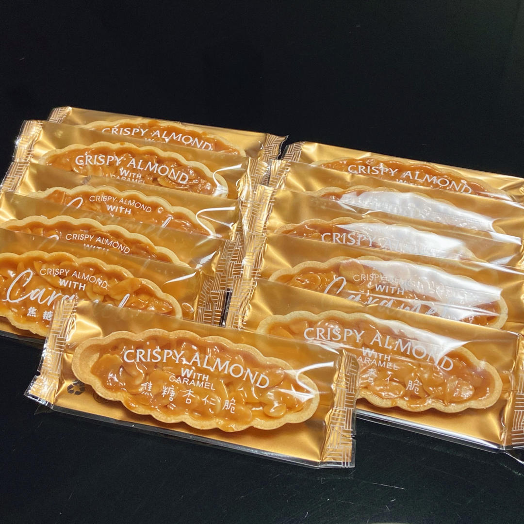 新年零食～焦糖杏仁糯米船