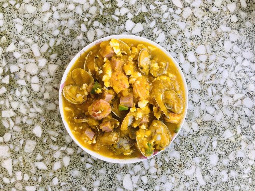 海鲜豆腐南瓜炖