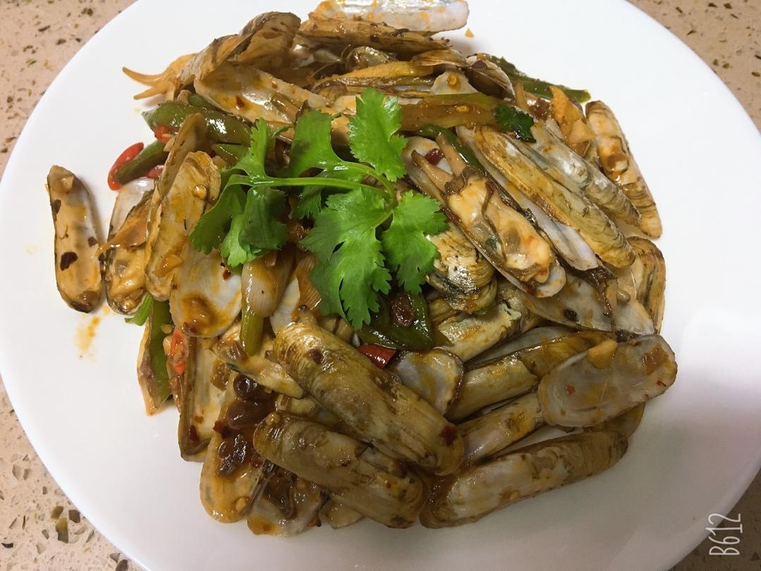 爆炒蛏子
