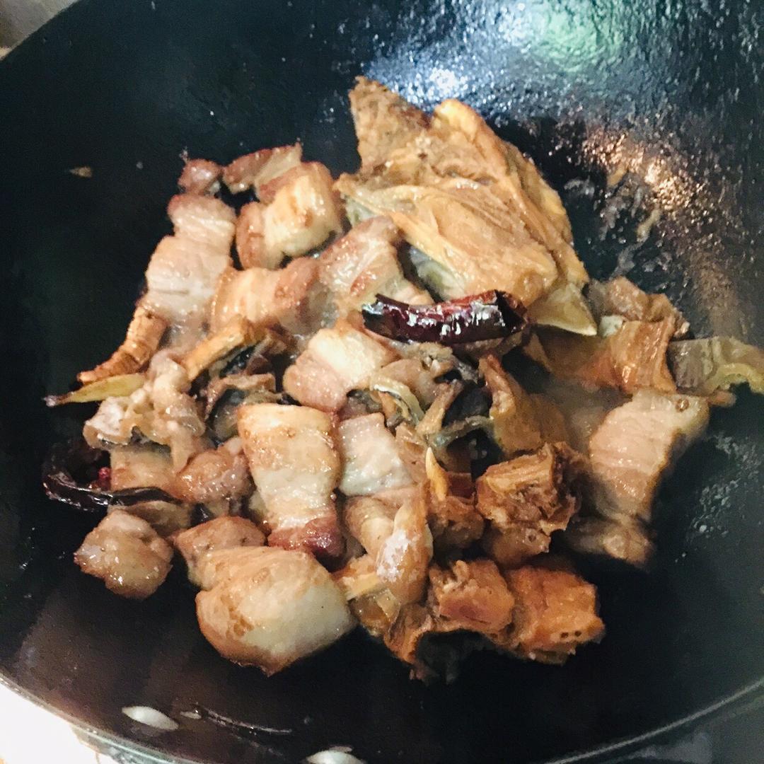 河豚鱼干炖五花肉