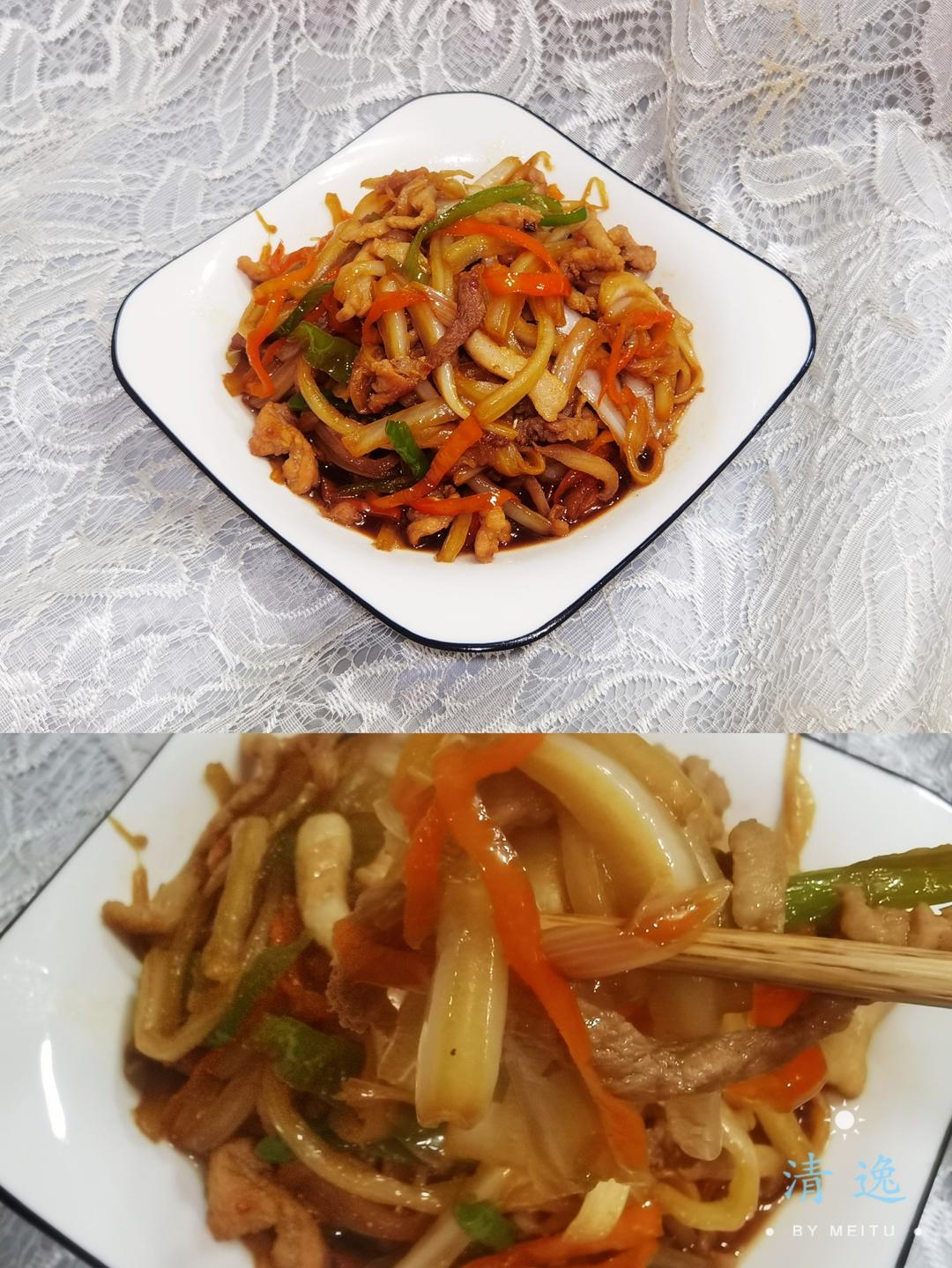 肉丝醋溜白菜的做法