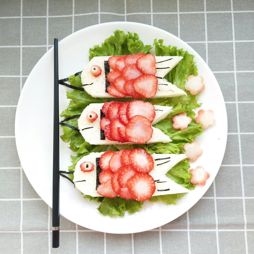 鲤鱼旗创意早餐