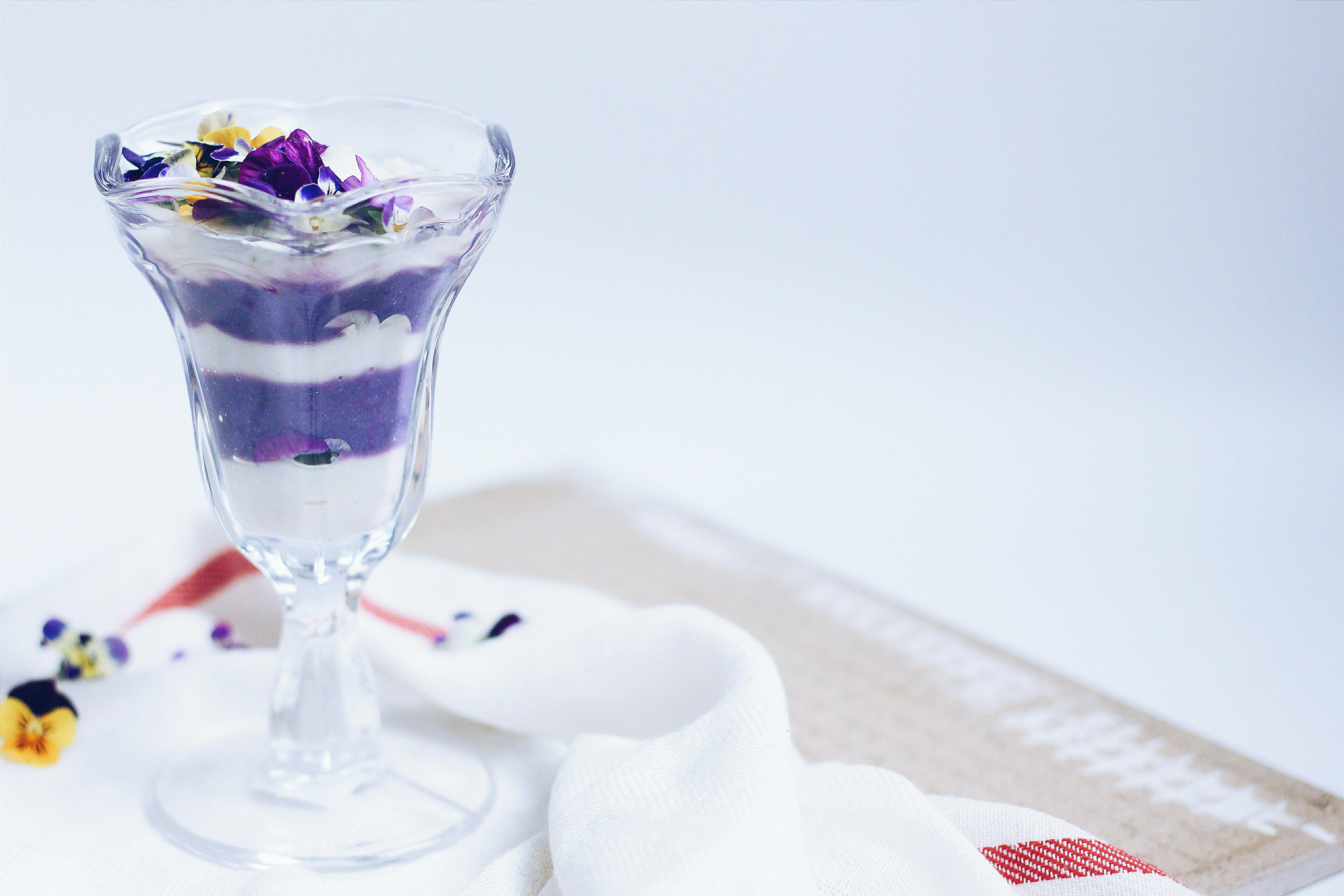 【素食爱好者】紫芋豆奶双色泥的做法