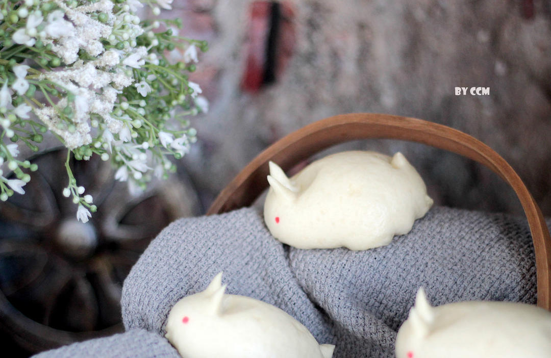 玉兔豆沙包，家常蒸包子，不塌陷，不变形，掌握这3个关键点，包你成功