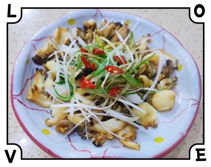 葱油鲍鱼片