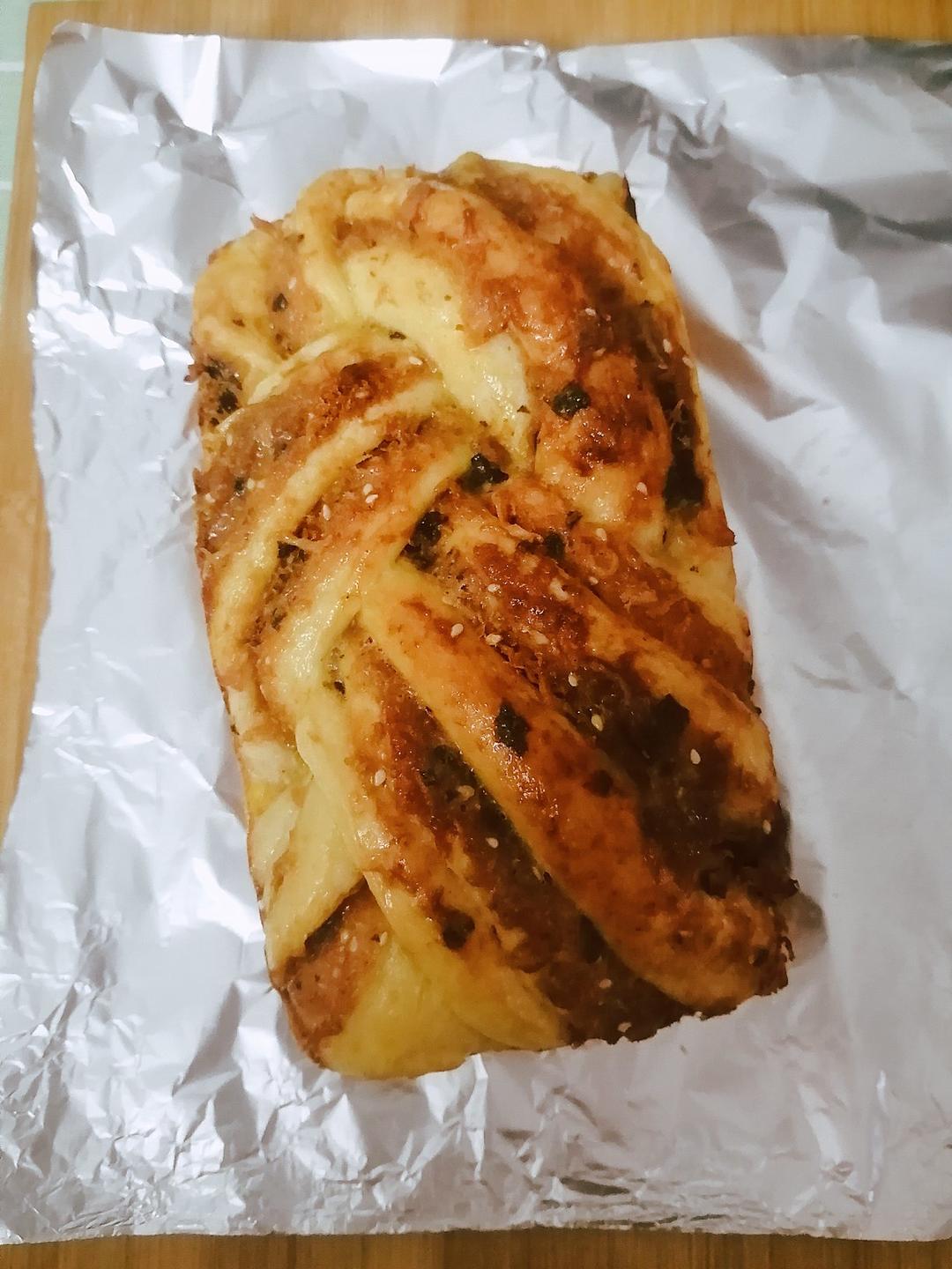 香葱肉松手撕吐司