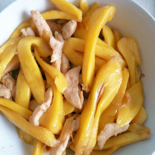 鸡丝菠萝蜜（简）的做法