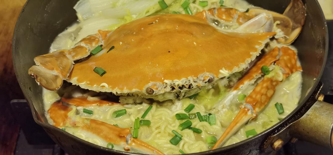 梭子蟹面条