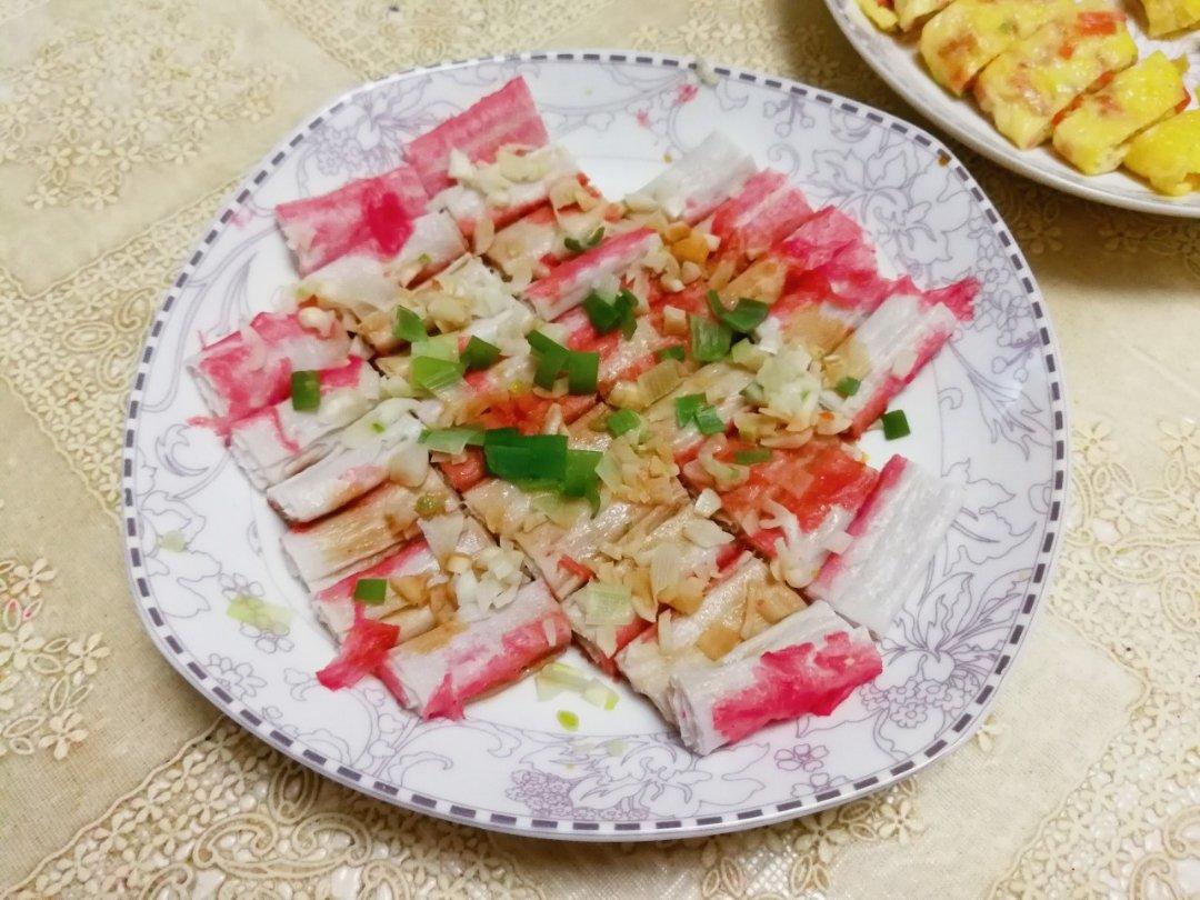 蒜香蟹柳肉