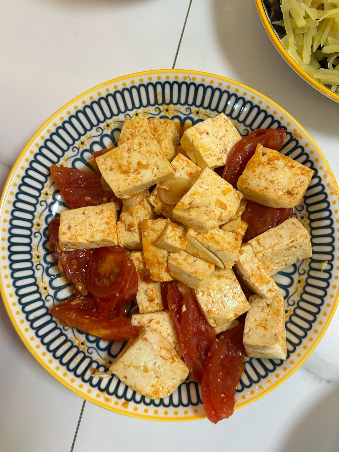 西红柿烧豆腐
