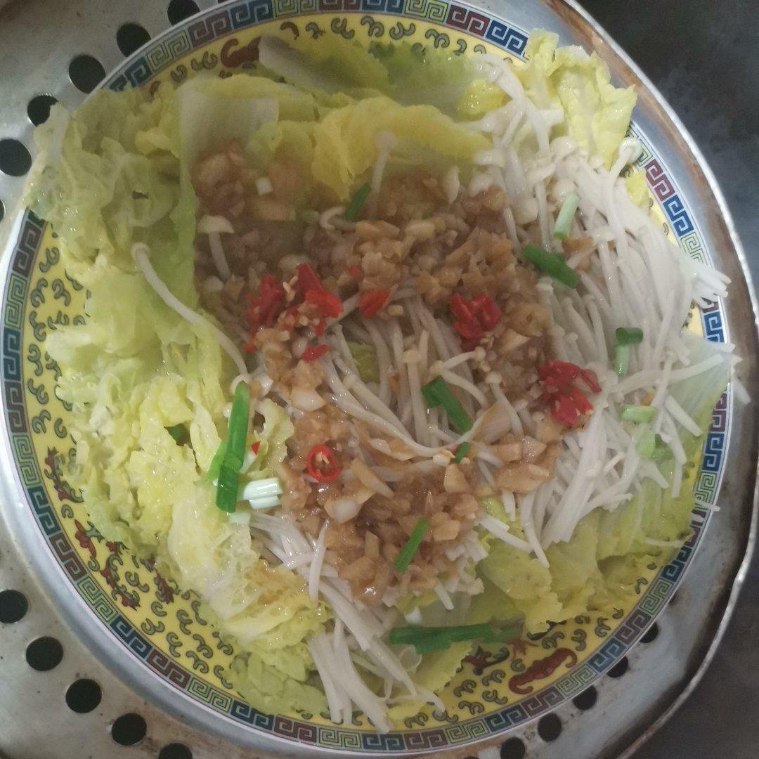 蒜蓉粉丝蒸娃娃菜