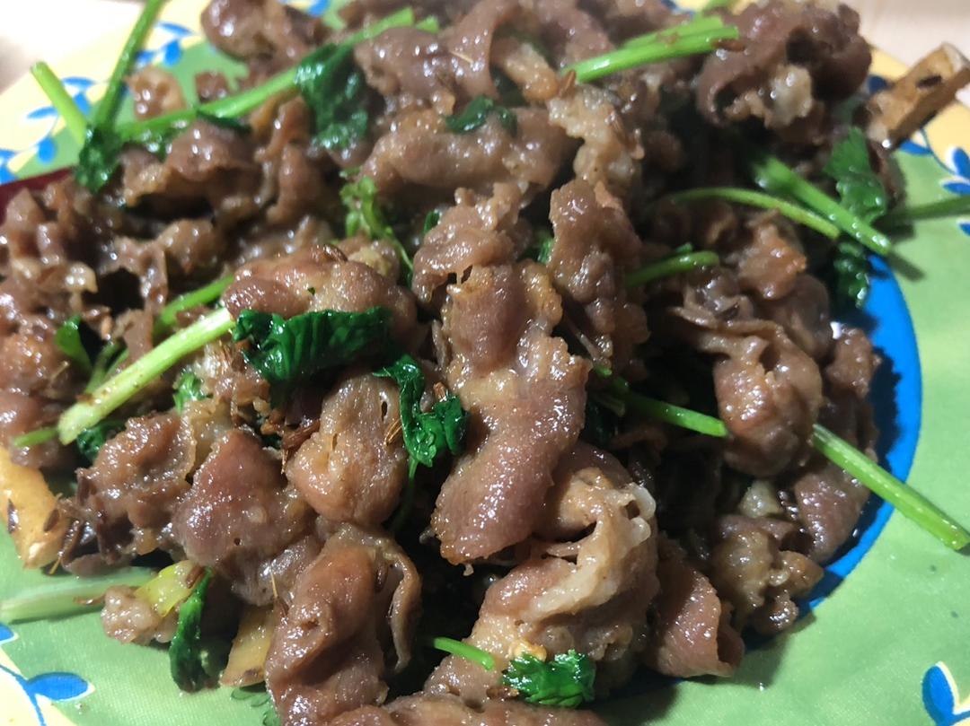 孜然羊肉片