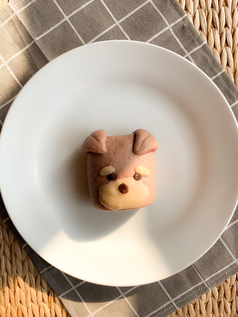 黑小麦卡通刀切馒头手工揉面水光肌两个造型详细步骤