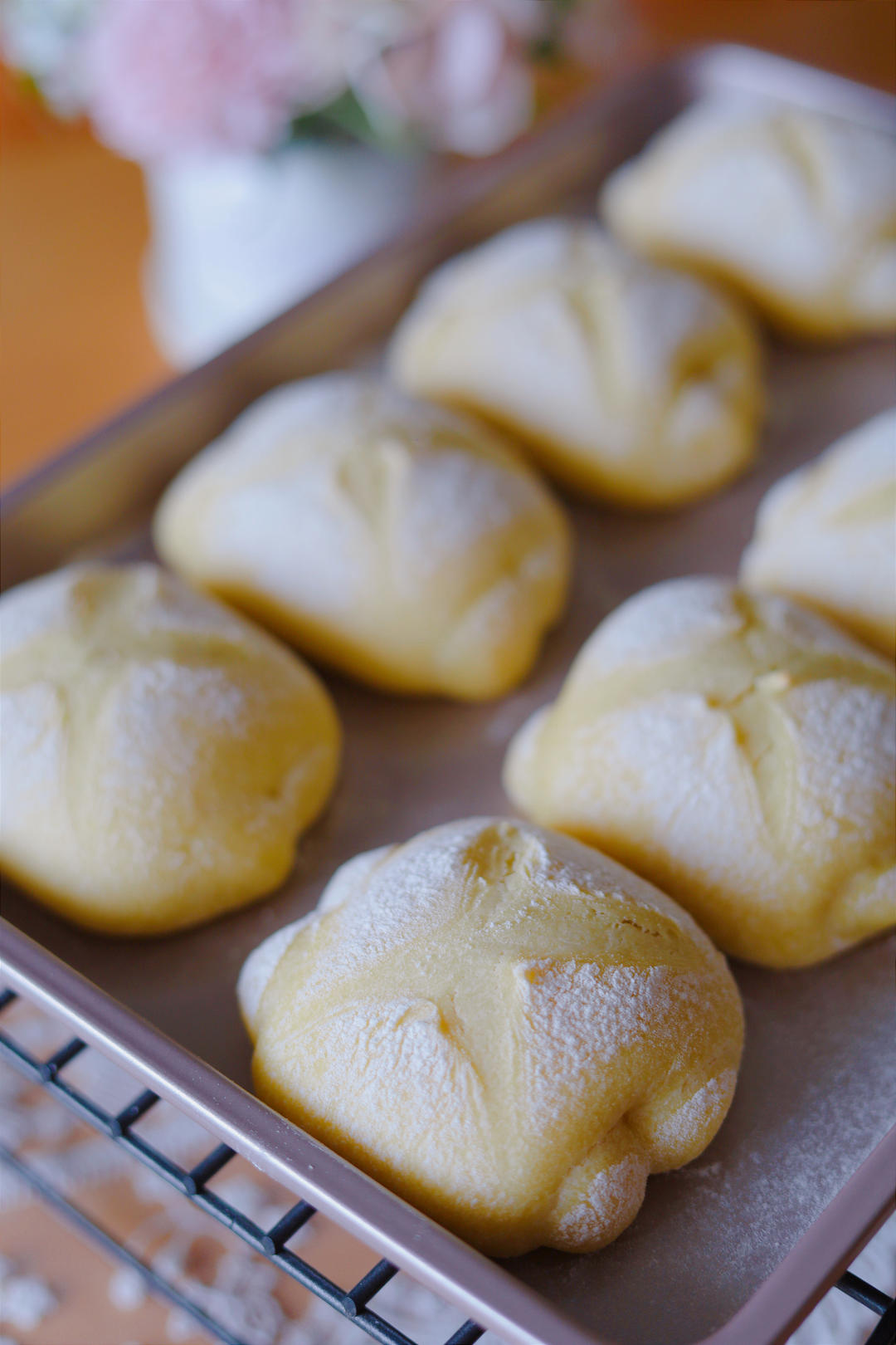 牛奶面包卷【3月北鼎烤箱食谱】