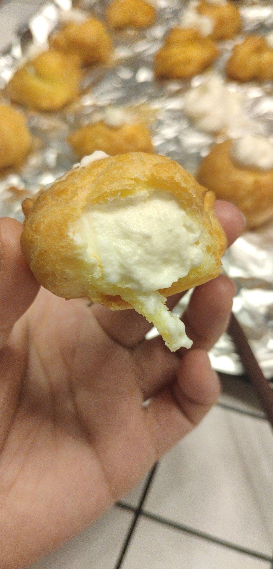 圆滚滚0420做的奶油小泡芙容易做成功率极高