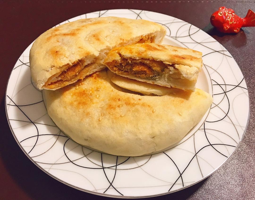 无敌好吃的发面肉松葱油饼