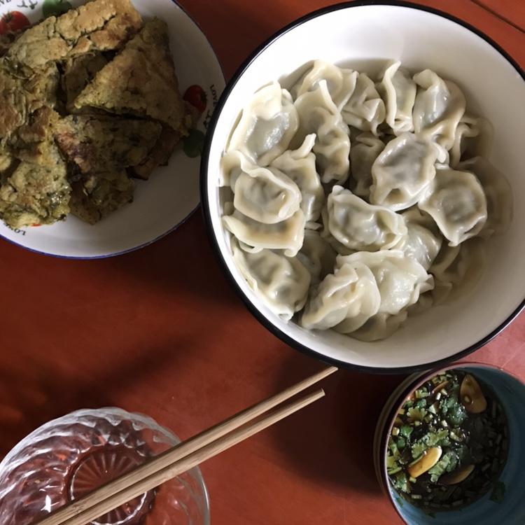 橄榄菜鸡蛋饼
