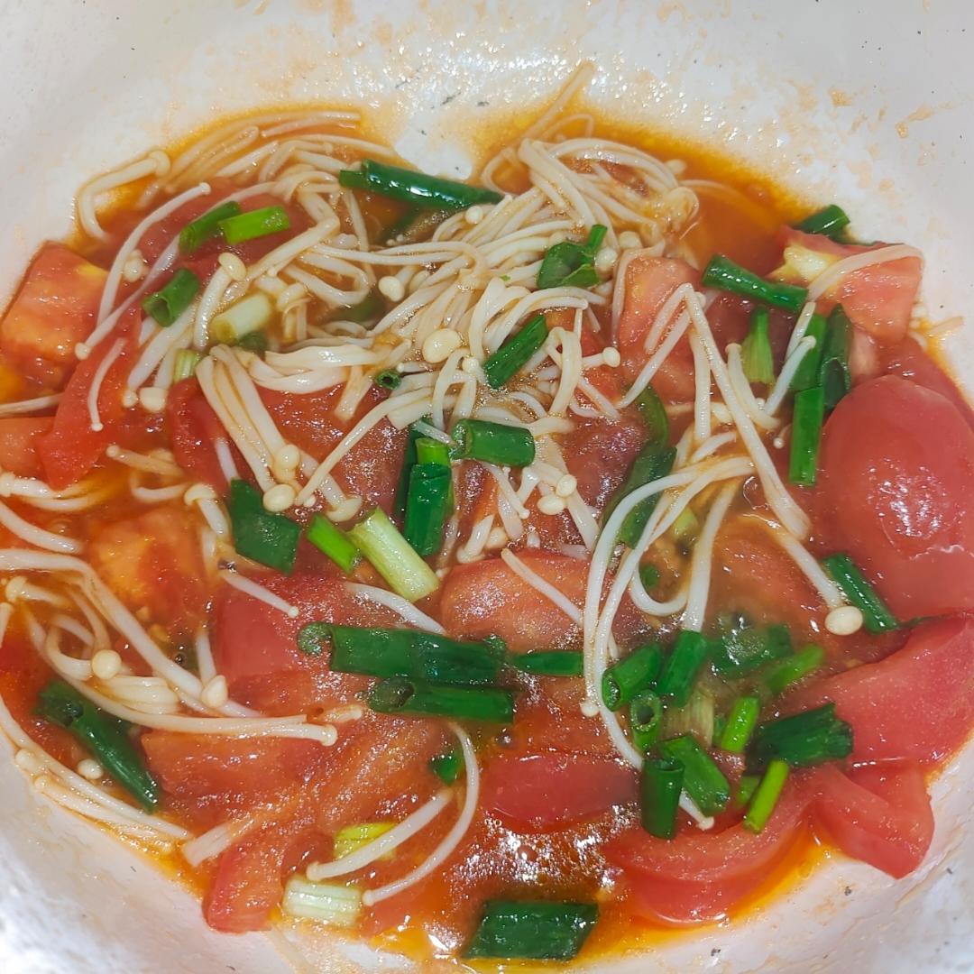 低脂低卡～营养又下饭的番茄金针菇