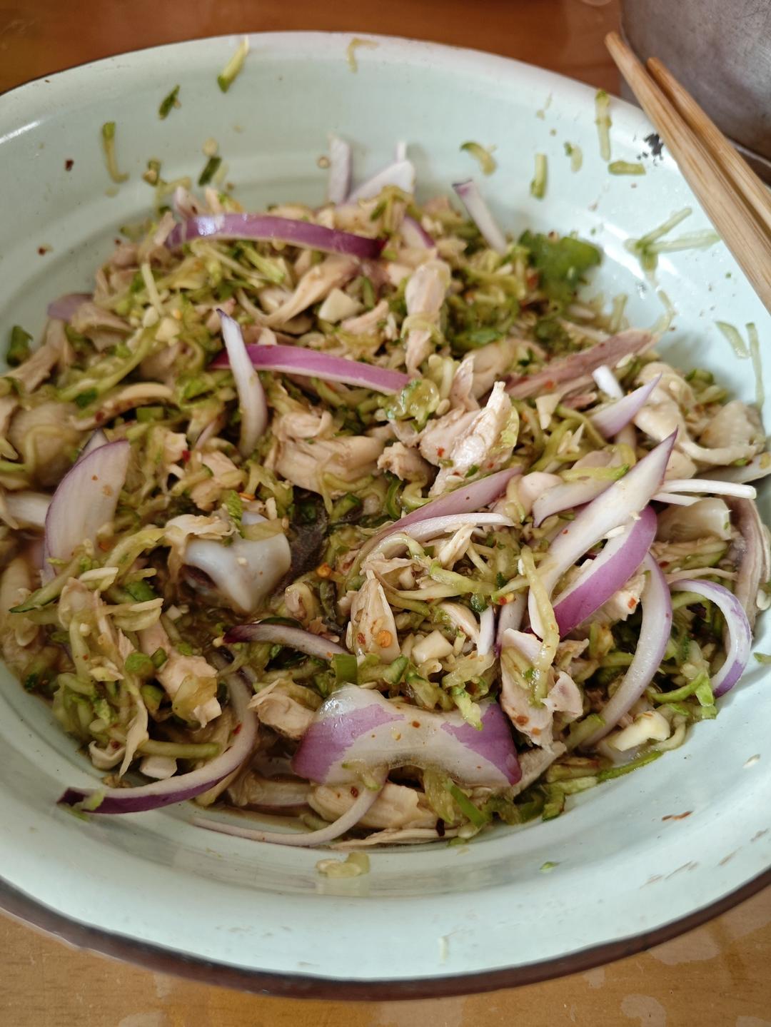 🥰简单好吃手撕鸡腿肉🍗零脂肪凉拌菜