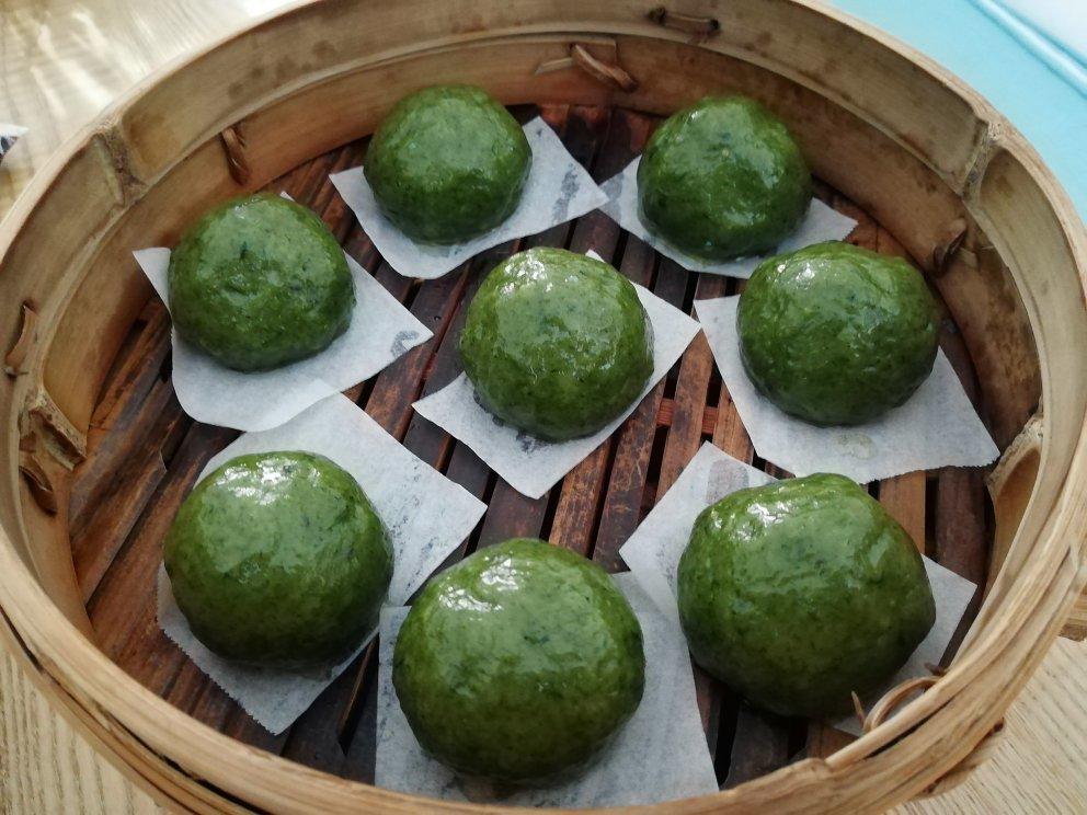 咸蛋黄肉松青团（艾糍）