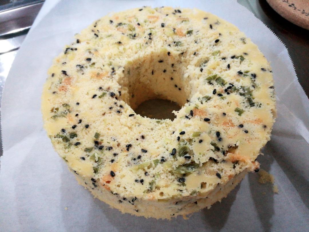 咸香戚风经典——黄金葱香肉松戚风